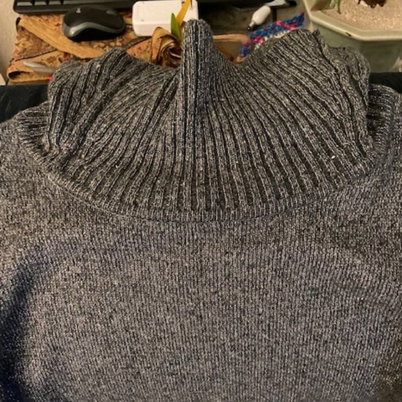 Charter Club gray sparkle sweater - Picture 6 of 6